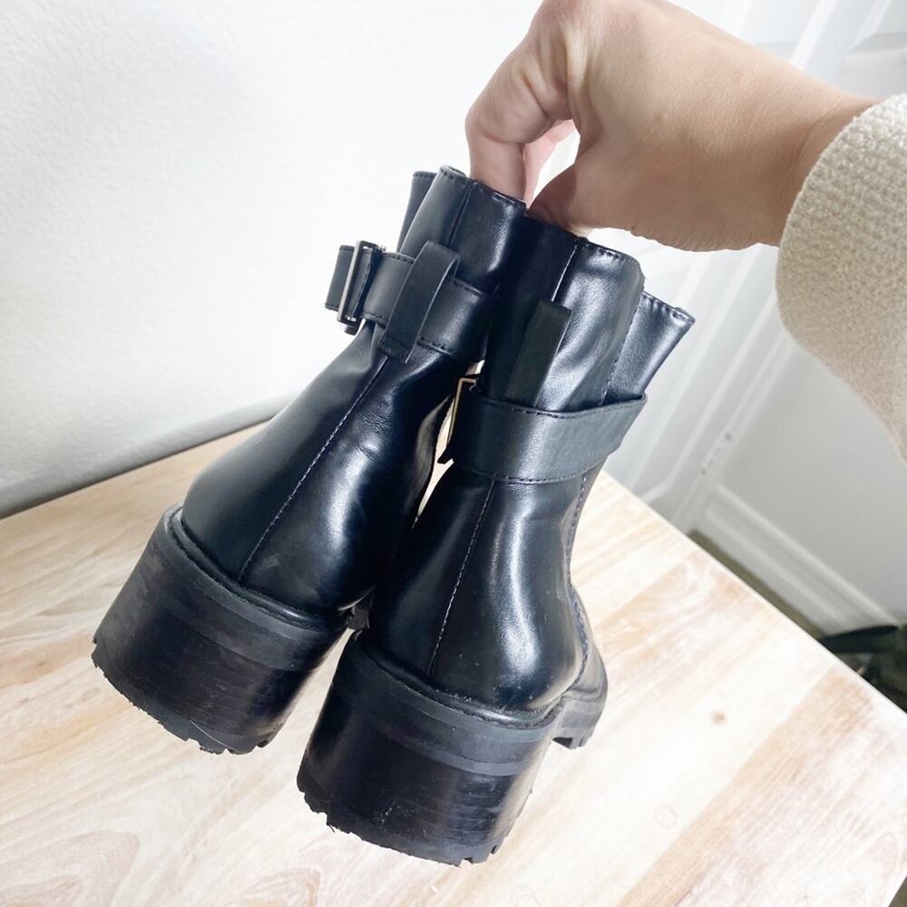 schutz black buckle ugly core bulky boots size 9.5 - Picture 10 of 10